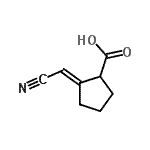 CAS#: 25341-99-5， (2E)-2-(Cyanomethylene)Cyclopentanecarboxylic Acid
