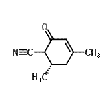 CAS#: 253451-25-1， (6S)-4,6-Dimethyl-2-Oxo-3-Cyclohexene-1-Carbonitrile