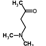 structure of CAS# 2543-57-9, 4-(Dimethylamino)-2-Butanone;2-butanone, 4-(dimethylamino);4-(Dimethylamino)-2-butanone #;4-Dimethylamino-butan-2-one