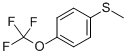 structure of CAS# 2546-45-4, 1-(Methylthio)-4-(Trifluoromethoxy)-Benzene;Methyl 4-(Trifluoromethoxy)Phenyl Sulphide, 1-(Methylsulphanyl)-4-(Trifluoromethoxy)Benzene, 4-(Methylthio)-Alpha,Alpha,Alpha-Trifluoroanisole;4-(TRIFLUOROMETHOXY)PHENYL METHYL SULPHIDE;Methyl (4-(Trifluoromethoxy)Phenyl)Sulfide