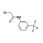 结构式 CAS# 25625-57-4, 2-溴-N-[3-(三氟甲基)苯基]乙酰胺