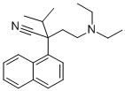 CAS 登录号:2572-72-7, 2-(2-二乙基氨基乙基)-3-甲基-2-萘-1-基丁腈