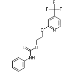 CAS#: 257284-79-0， 2-{[4-(Trifluoromethyl)-2-Pyridinyl]Oxy}Ethyl Phenylcarbamate
