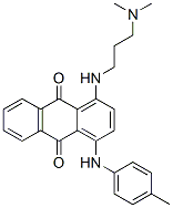 CAS#: 25743-94-6， 1-[[3-(Dimethylamino)Propyl]Amino]-4-[(4-Methylphenyl)Amino]Anthraquinone