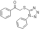 结构式 CAS# 25746-67-2, 1-苯基-2-[(1-苯基-1H-四唑-5-基)硫基]乙酮