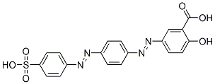 CAS#: 25747-21-1， 5-[[4-[(4-Sulphophenyl)Azo]Phenyl]Azo]Salicylic Acid
