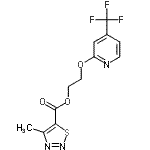 CAS#: 257625-01-7， 2-{[4-(Trifluoromethyl)-2-Pyridinyl]Oxy}Ethyl 4-Methyl-1,2,3-Thiadiazole-5-Carboxylate