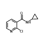 结构式 CAS# 25764-78-7, 2-氯-N-环丙基烟酰胺