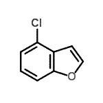 结构式 CAS# 257864-14-5, 4-氯-1-苯并呋喃