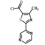 CAS#: 257876-11-2， 4-Methyl-2-(2-Pyrazinyl)-1,3-Thiazole-5-Carbonyl Chloride