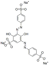 CAS#: 25807-51-6， Trisodium 2,4-Dihydroxy-3,5-Bis[(4-Sulphonatophenyl)Azo]Benzenesulphonate