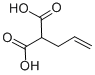structure of CAS# 2583-25-7, 2-Prop-2-Enylpropanedioic Acid;2-Allylpropanedioic Acid;2-Allylmalonic Acid;06023_Fluka