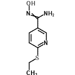 CAS 登录号：258348-13-9， 6-(乙硫基)-N'-羟基-3-吡啶甲脒