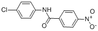 结构式 CAS# 2585-30-0, N-(4-氯苯基)-4-硝基苯甲酰胺
