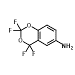 structure of CAS# 25854-59-5, 2,2,4,4-Tetrafluoro-4H-1,3-Benzodioxin-6-Amine;2,2,4,4-Tetrafluoro-4H-benzo[1,3]dioxin-6-ylamine;2,2,4,4-tetrafluorobenzo[e]1,3-dioxane-6-ylamine;6-Amino-2,2,4,4-tetrafluoro-1,3-benzodioxene