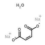 structure of CAS# 25880-69-7, Sodium (2Z)-2-Butenedioate Hydrate (2:1:1);2-Butenedioic acid (Z)-, disodium salt, monohydrate;cis-Butenedioic acid;DI-SODIUMMALEATEDIHYDRATE