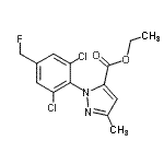 CAS#: 259243-71-5， Ethyl 1-[2,6-Dichloro-4-(Fluoromethyl)Phenyl]-3-Methyl-1H-Pyrazole-5-Carboxylate