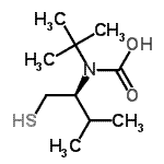 CAS#: 259257-76-6， (2-Methyl-2-Propanyl)[(2S)-3-Methyl-1-Sulfanyl-2-Butanyl]Carbamic Acid