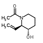 CAS#: 259526-27-7， 1-[(2R,3S)-3-Hydroxy-2-Vinyl-1-Piperidinyl]Ethanone