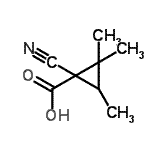 CAS#: 259823-88-6， 1-Cyano-2,2,3-Trimethylcyclopropanecarboxylic Acid