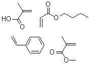 CAS#: 25987-66-0， 2-Methyl-2-Propenoic Acid Polymers Polymer With Butyl 2-Propenoate, Ethenylbenzene And Methyl 2-Methyl-2-Propenoate