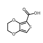 structure of CAS# 260063-21-6, 2,3-Dihydrothieno[3,4-b][1,4]Dioxine-5-Carboxylic Acid;2,3-Dihydro-thieno[3,4-b][1,4]dioxine-5-carboxylic acid;2,3-Dihydro-thieno[3,4-b][1,4]dioxine-5-carboxylicacid;2H,3H-thiopheno[3,4-e]1,4-dioxane-5-carboxylic acid