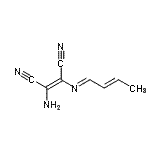 CAS 登录号：260252-96-8， (2Z)-2-氨基-3-[(E)-(2E)-2-丁烯-1-亚基氨基]-2-丁烯二腈