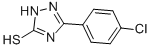 structure of CAS# 26028-65-9, 3-(4-Chlorophenyl)-1,2,4-triazole-5-thiol;St5118246;5-(P-Chlorophenyl)-S-Triazole-3-Thiol;Zinc00058268
