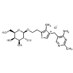 CAS#: 260370-52-3， (2R,3R,4S,5R,6R)-2-[2-[3-[(4-Amino-2-Methyl-Pyrimidin-5-Yl)Methyl]-4-Methyl-Thiazol-3-Ium-5-Yl]Ethoxy]-6-(Hydroxymethyl)Tetrahydropyran-3,4,5-Triol Chloride