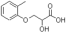 structure of CAS# 26114-38-5, 2-Hydroxy-3-(2-Methylphenoxy)Propanoic Acid;2-hydroxy-3-(2-methylphenoxy)propanoic acid;MFCD05258289;propanoic acid, 2-hydroxy-3-(2-methylphenoxy)