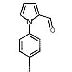 structure of CAS# 261178-18-1, 1-(4-Iodophenyl)-1H-Pyrrole-2-Carbaldehyde;1-(4-iodophenyl)-1H-pyrrole-2-carboxaldehyde;1-(4-iodophenyl)pyrrole-2-carbaldehyde;1H-PYRROLE-2-CARBOXALDEHYDE,1-(4-IODOPHENYL)-
