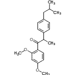 CAS#: 261178-38-5， 1-(2,4-Dimethoxyphenyl)-2-(4-Isobutylphenyl)-1-Propanone
