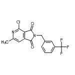 CAS#: 261363-77-3， 4-Chloro-6-Methyl-2-[3-(Trifluoromethyl)Benzyl]-1H-Pyrrolo[3,4-c]Pyridine-1,3(2H)-Dione