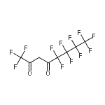 结构式 CAS# 261503-40-6, 1,1,1,5,5,6,6,7,7,8,8,8-十二氟-2,4-辛烷二酮