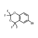 structure of CAS# 261762-36-1, 6-Bromo-2,2,4,4-Tetrafluoro-4H-1,3-Benzodioxine;6-Bromo-2,2,4,4-tetrafluoro-1,3-benzodioxane;6-Bromo-2,2,4,4-tetrafluoro-4H-1,3-benzodioxine;MFCD01631635