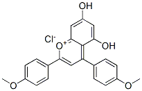 CAS#: 26187-03-1， 5,7-Dihydroxy-2,4-Bis(4-Methoxyphenyl)-1-Benzopyrylium Chloride