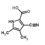 CAS#: 26187-37-1， 3-Cyano-4,5-Dimethyl-1H-Pyrrole-2-Carboxylic Acid