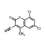 CAS#: 262590-96-5， 6,8-Dichloro-4-Methyl-2-Oxo-2H-Chromene-3-Carbonitrile