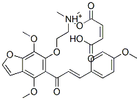 CAS#: 26270-59-7， 2-[4,7-Dimethoxy-5-(4-Methoxycinnamoyl)Benzofuran-6-Yloxy]Ethyldimethylammonium Hydrogen Maleate