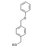 结构式 CAS# 262862-97-5, [4-(苯氧基甲基)苯基]甲醇