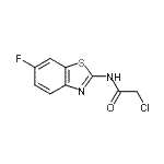 structure of CAS# 263239-23-2, 2-Chloro-N-(6-Fluoro-1,3-Benzothiazol-2-Yl)Acetamide;2-chloro-N-(5-fluoro-2-methylphenyl)acetamide;2-chloro-N-(6-fluoro-1,3-benzothiazol-2-yl)acetamide;2-chloro-N-(6-fluorobenzo[d]thiazol-2-yl)acetamide