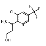 结构式 CAS# 263387-09-3, 2-{[3-氯-5-(三氟甲基)-2-吡啶基](甲基)氨基}乙醇