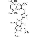 CAS#: 263847-55-8， 5-[(3,5,5,8,8-Pentamethyl-5,6,7,8-Tetrahydro-2-Naphthalenyl)Methyl]-N-(2,4,6-Trimethoxyphenyl)-2-Furamide