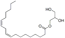 structure of CAS# 26545-74-4, (9Z,12Z)-Octadeca-9,12-Dienoic Acid Mono ester With Glycerol;(9Z,12Z)-Octadeca-9,12-Dienoic Acid 2,3-Dihydroxypropyl Ester;(9Z,12Z)-Octadeca-9,12-Dienoic Acid Glyceryl Ester;Monolinolein