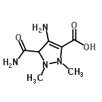 CAS#: 265663-74-9， 4-Amino-5-Carbamoyl-1,2-Dimethyl-2,5-Dihydro-1H-Pyrazole-3-Carboxylic Acid