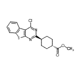 CAS#: 266321-48-6， Methyl trans-4-(4-Chloro[1]Benzothieno[2,3-d]Pyrimidin-2-Yl)Cyclohexanecarboxylate