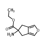 CAS#: 266350-29-2， Ethyl 5-Amino-5,6-Dihydro-4H-Cyclopenta[c]Furan-5-Carboxylate