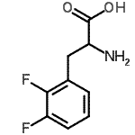 structure of CAS# 266360-42-3, 2,3-Difluorophenylalanine;(R)-2-Amino-3-(2,3-difluorophenyl)propanoic acid;2,3-Difluoro-DL-phenylalanine 97%;2-Amino-3-(2,3-difluorophenyl)propanoic acid
