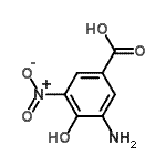 CAS 登录号：267014-44-8， 3-氨基-4-羟基-5-硝基苯甲酸