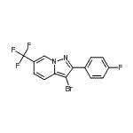 CAS#: 267235-95-0， 3-Bromo-2-(4-Fluorophenyl)-6-(Trifluoromethyl)Pyrazolo[1,5-a]Pyridine